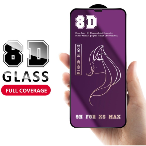 *BRAND NEW* 8d 9h iphone xs max/ 11 pro max mirror glass screen protector (3 pk) - Picture 1 of 3